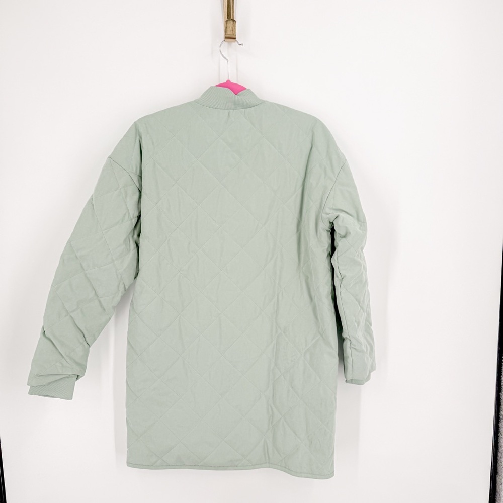 Universal Thread Green Puffer Jacket Stand-Up Col… - image 4